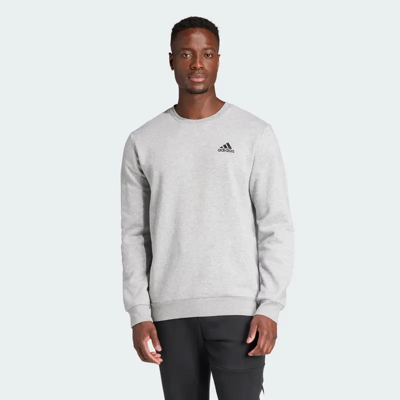 Felpa Essentials Fleece | Adidas Grigio