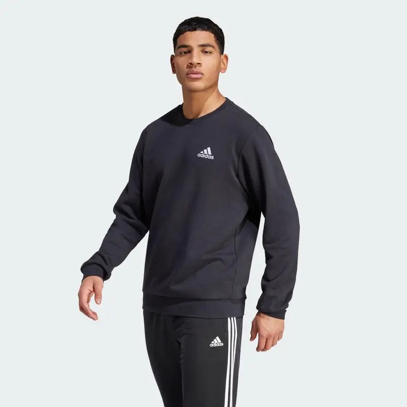 Felpa Essentials Fleece | Adidas Nero