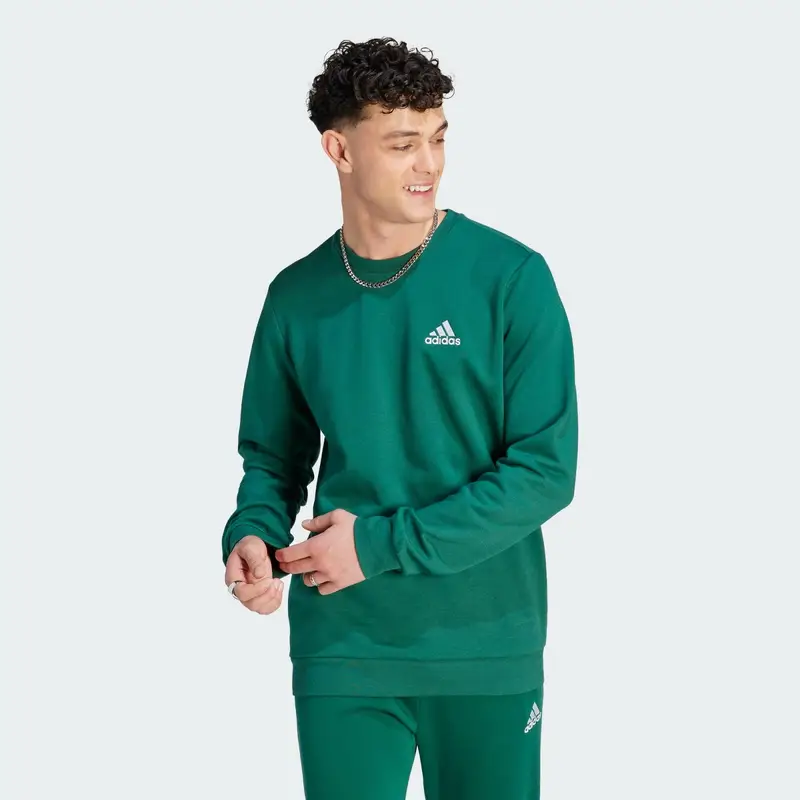 Felpa Essentials Fleece | Adidas Verde
