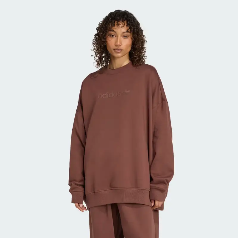 Felpa Essentials Linear Oversized Crew Auburn