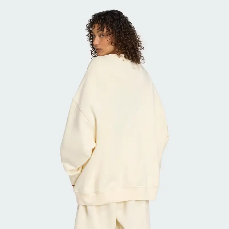 Felpa Essentials Linear Oversized Crew Cream White miniatura 2