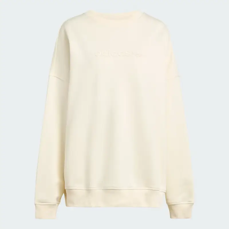 Felpa Essentials Linear Oversized Crew Cream White miniatura 4