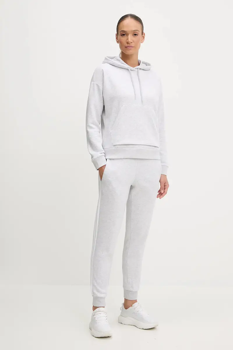 felpa Essentials Small Logo Feel Cozy Hoodie donna colore grigio con cappuccio JN1853 miniatura 2