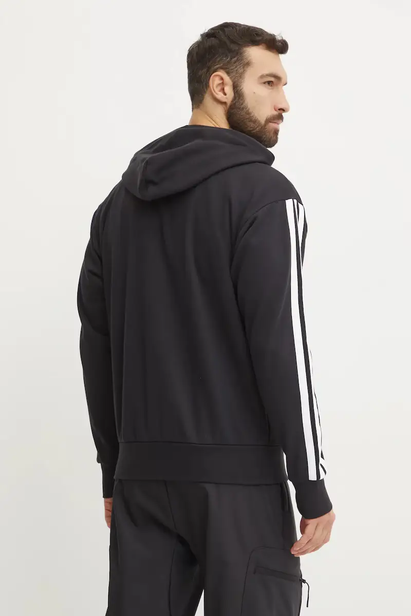 felpa Essentials uomo colore nero con cappuccio JD1877 miniatura 3