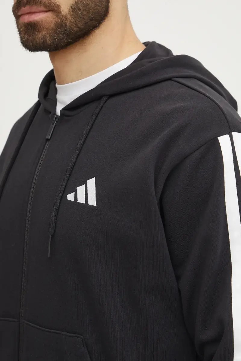 felpa Essentials uomo colore nero con cappuccio JD1877 miniatura 5