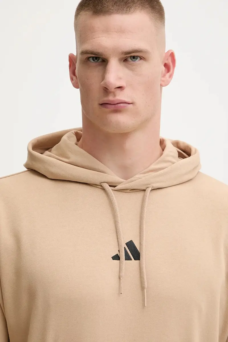 felpa Feelcozy uomo colore beige con cappuccio JX3325 miniatura 4