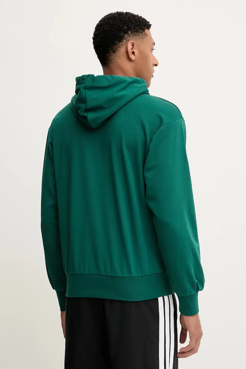 felpa Feelcozy uomo colore verde con cappuccio JE3841 miniatura 3