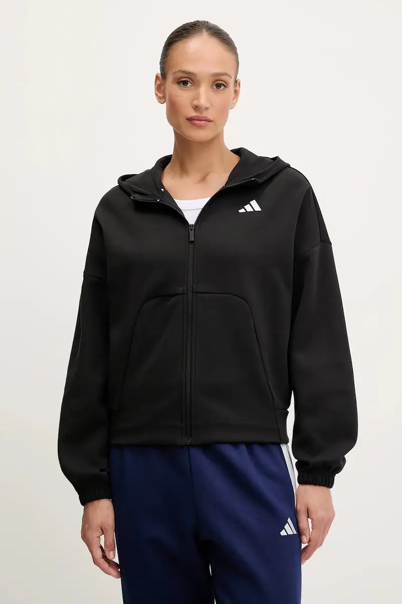 felpa Future Icons donna colore nero con cappuccio JE3989