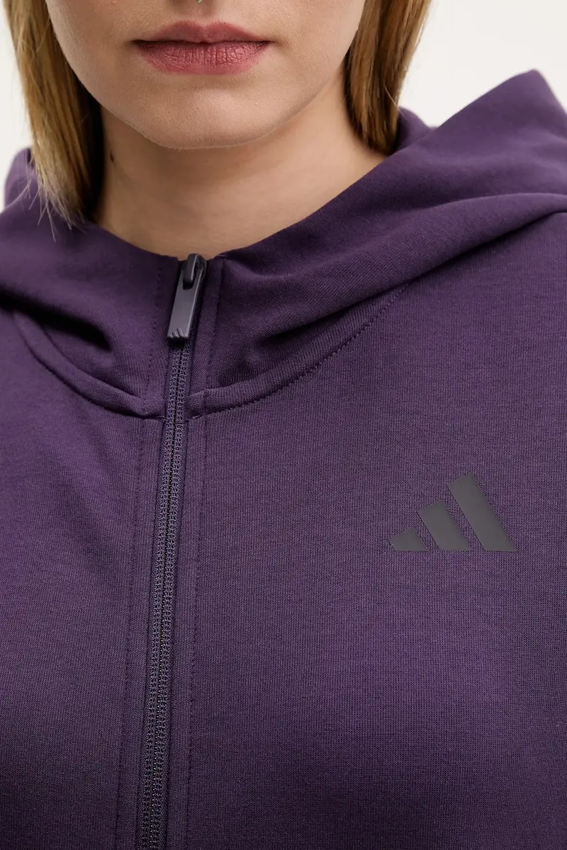 felpa Future Icons donna colore violetto con cappuccio JX0441 miniatura 5