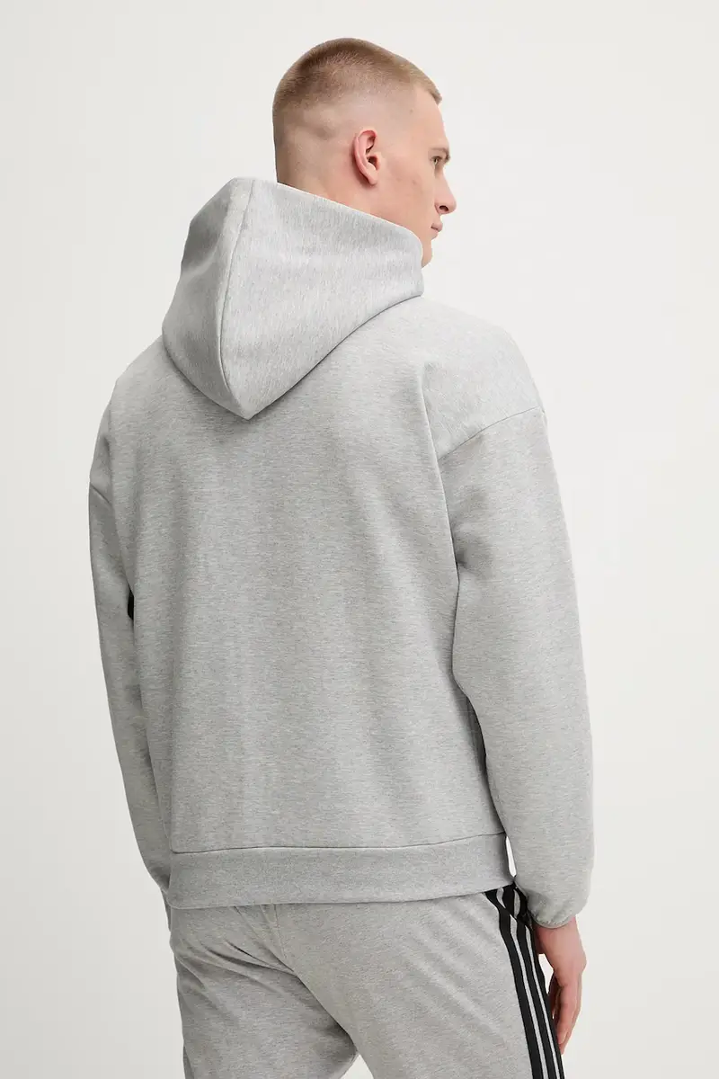 felpa Future Icons uomo colore grigio con cappuccio JD4945 miniatura 3