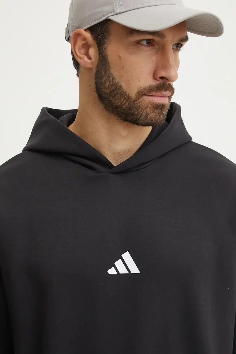 felpa Future Icons uomo colore nero con cappuccio JD4954 miniatura 4