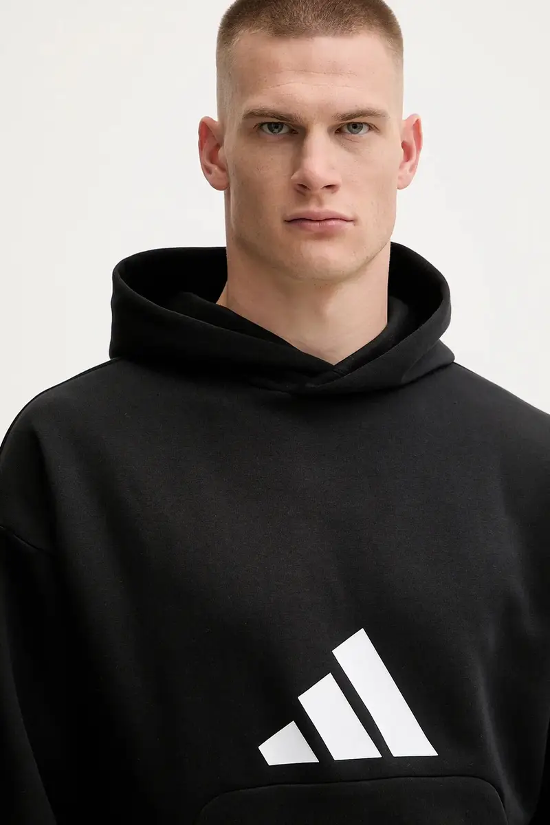 felpa Future Icons uomo colore nero con cappuccio JI8769 miniatura 4