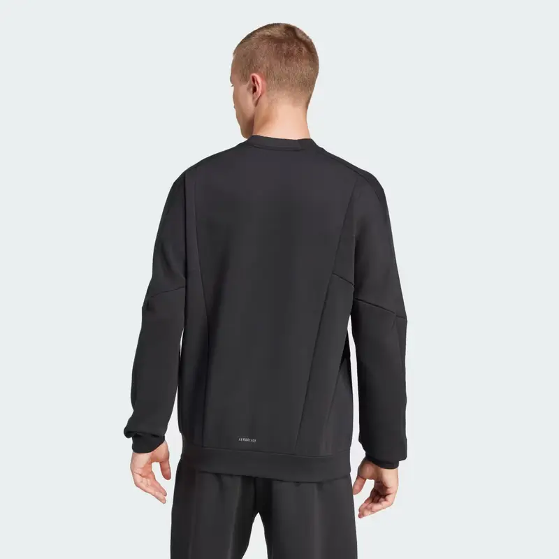 Felpa girocollo Designed for Training Black miniatura 2