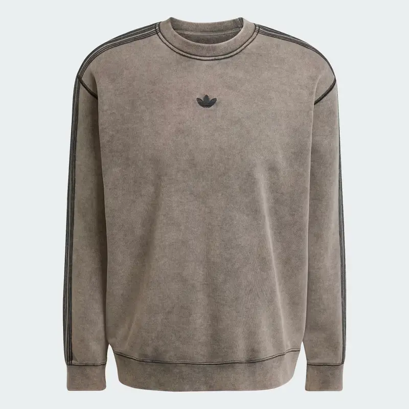 Felpa girocollo lavata retro Premium Essentials Black miniatura 4