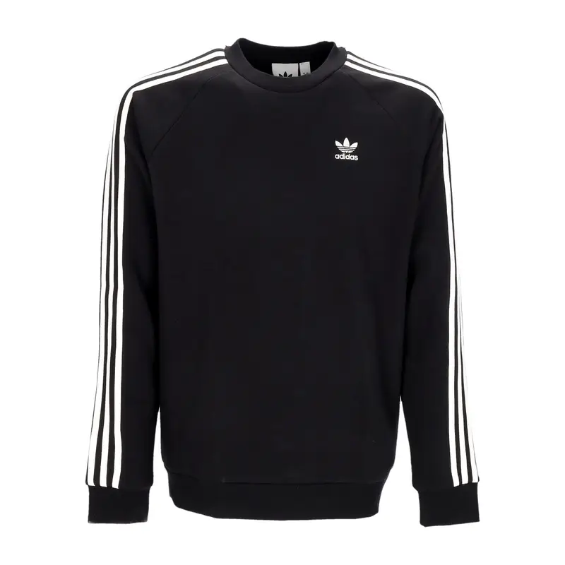 Felpa Girocollo Uomo 3-stripes Crewneck Black