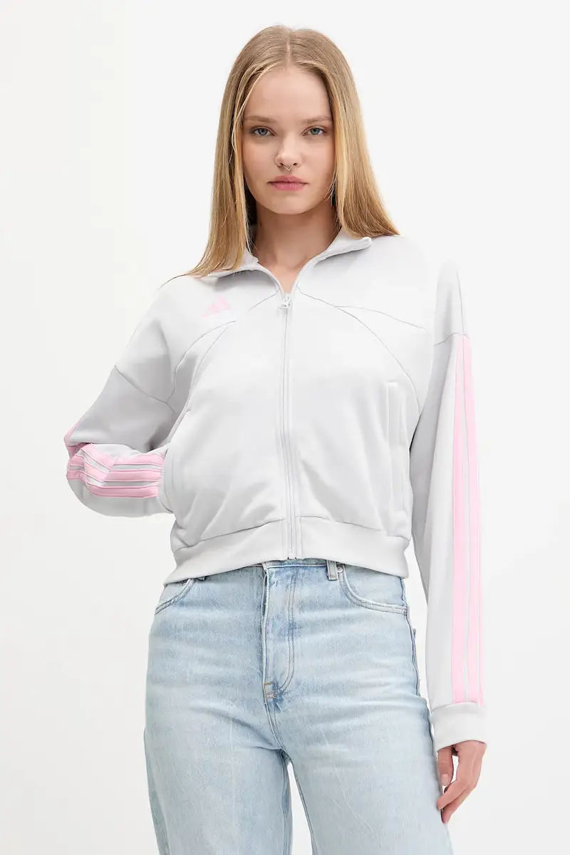 felpa House of Tiro donna colore beige con applicazione JX5114