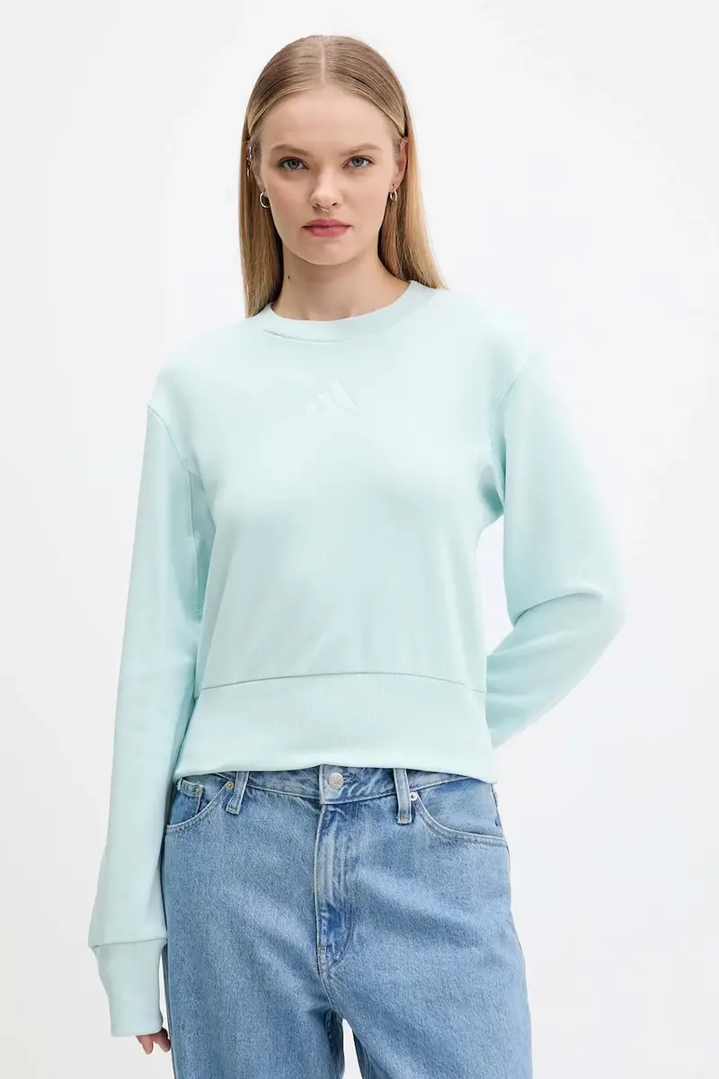 felpa in cotone All Szn French Terry donna colore turchese JV9820