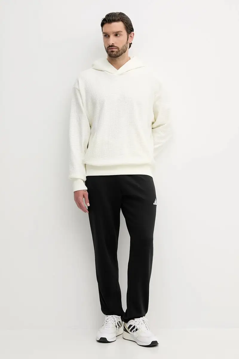 felpa in cotone All SZN uomo colore beige con cappuccio JL6558 miniatura 2