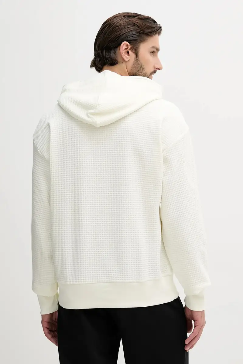 felpa in cotone All SZN uomo colore beige con cappuccio JL6558 miniatura 3