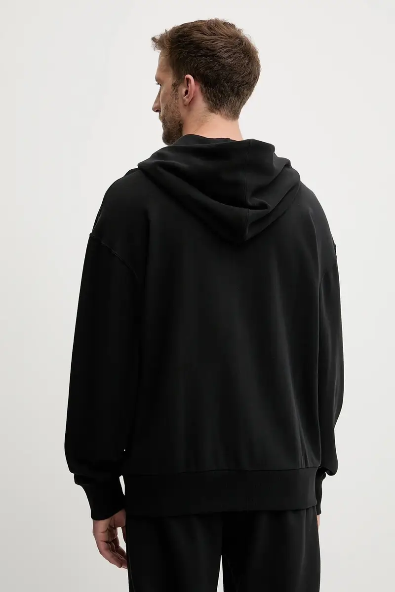 felpa in cotone ALL SZN uomo colore nero con cappuccio JI6361 miniatura 3