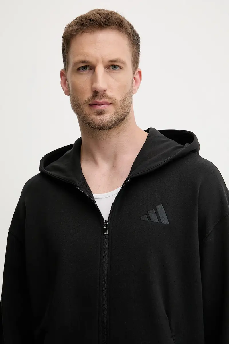 felpa in cotone ALL SZN uomo colore nero con cappuccio JI6361 miniatura 4