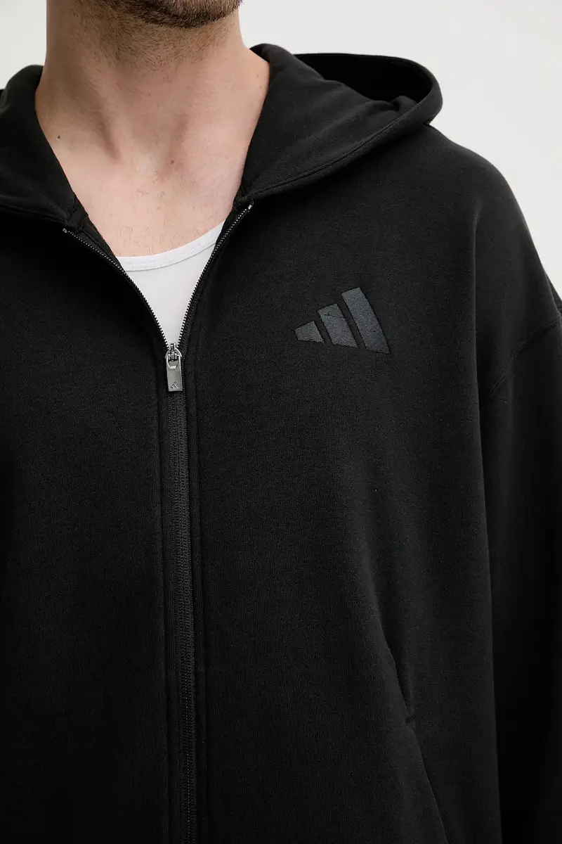 felpa in cotone ALL SZN uomo colore nero con cappuccio JI6361 miniatura 5