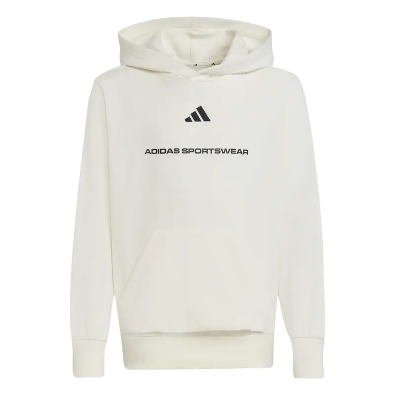 Felpa in pile con cappuccio per bambini adidas Blanc