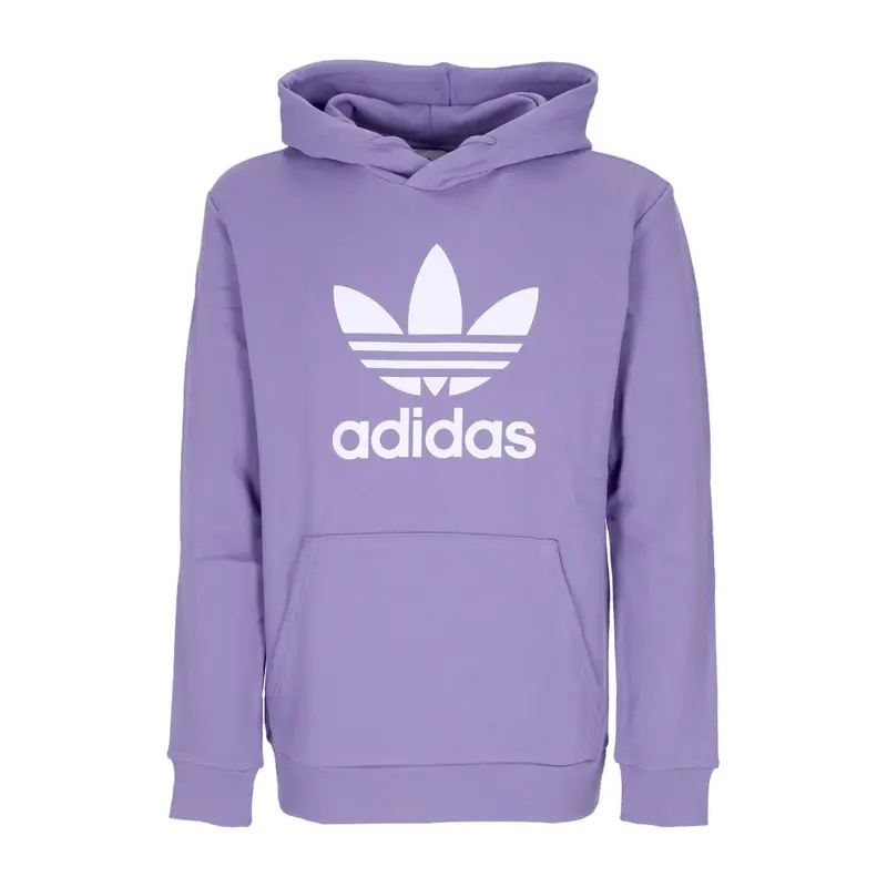Felpa Leggera Cappuccio Uomo Adicolor Classics Trefoil Hoodie Magic Lilac