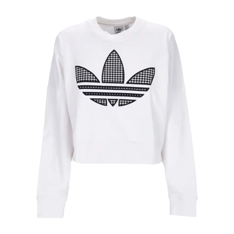 Felpa Leggera Girocollo Donna Oversized Sweatshirt White