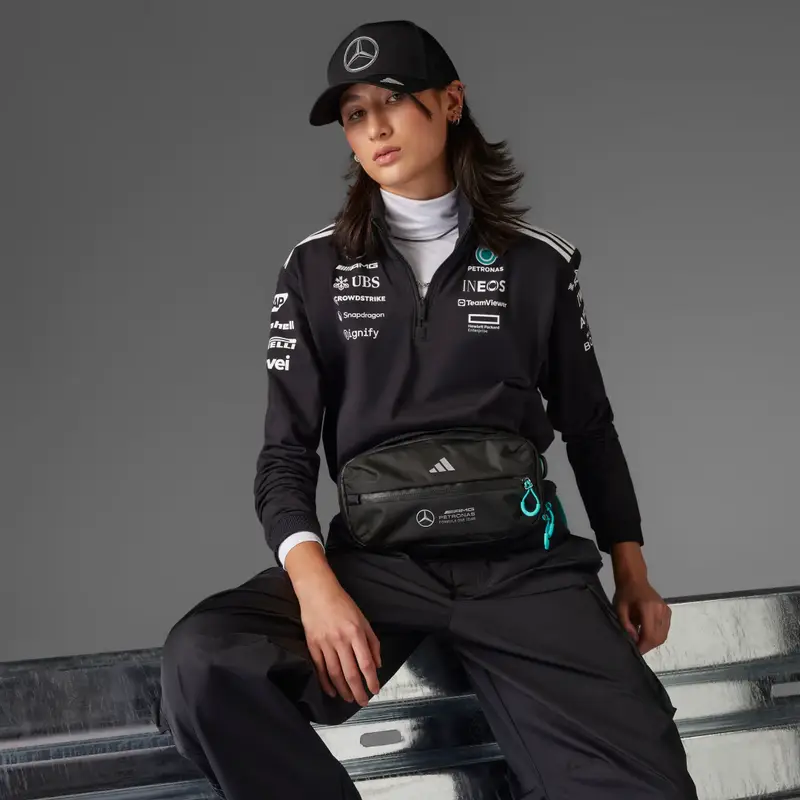 FELPA MERCEDES - AMG PETRONAS FORMULA ONE TEAM QUARTER ZIP Black miniatura 4