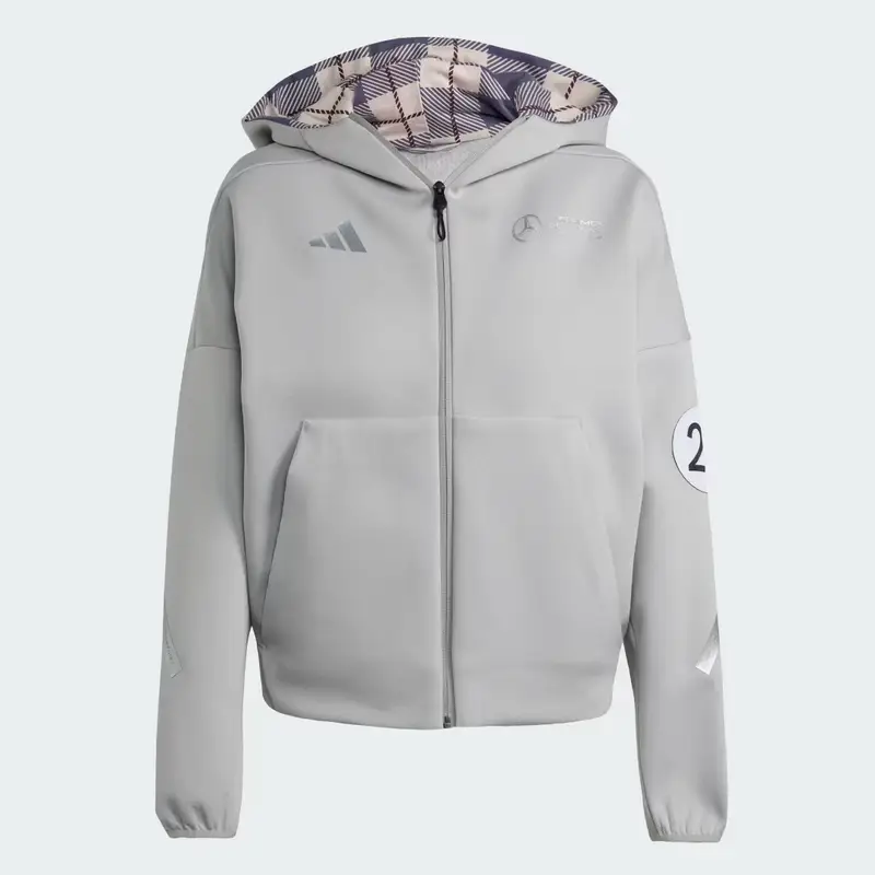 Felpa Mercedes - AMG Petronas Formula One Team Silver Arrows Grey Two miniatura 4