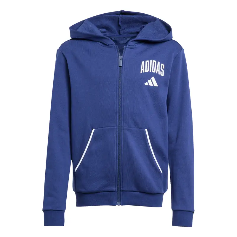 Felpa per bambini adidas Essentials Collegiate Typography Bleu
