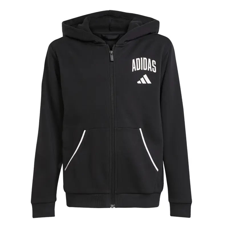 Felpa per bambini adidas Essentials Collegiate Typography Noir