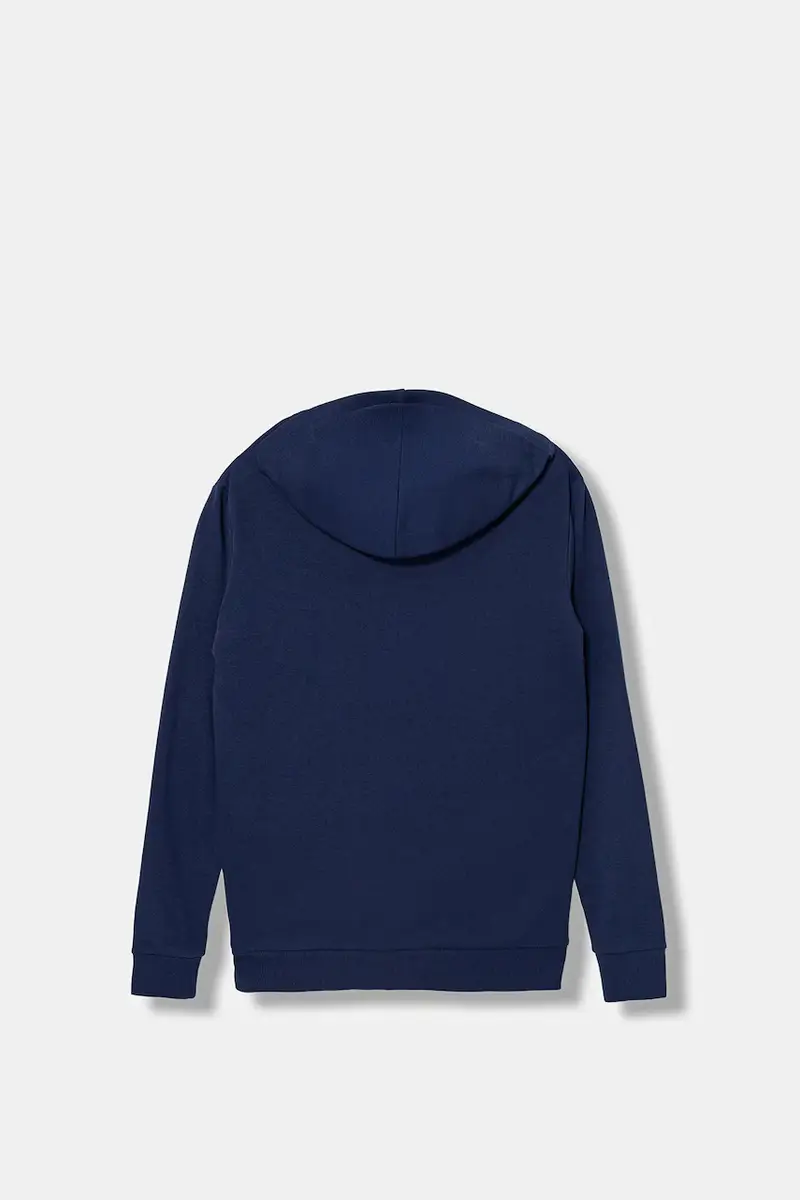 felpa per bambini colore blu navy con cappuccio JW2390 miniatura 3