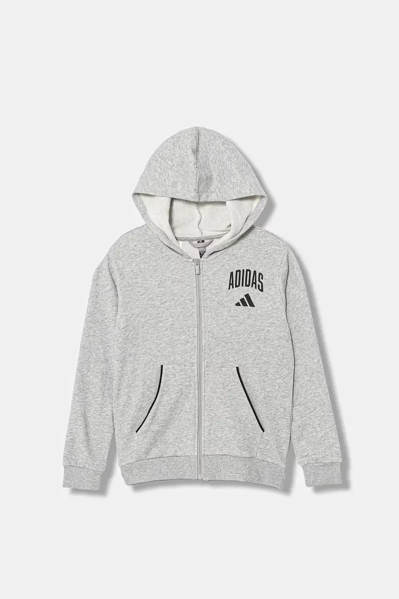 felpa per bambini colore grigio con cappuccio JW2388 miniatura 2