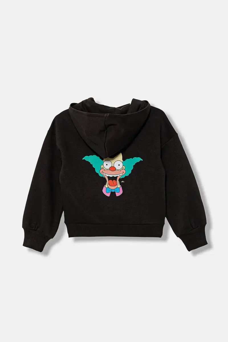 felpa per bambini colore marrone con cappuccio JL9181 miniatura 3