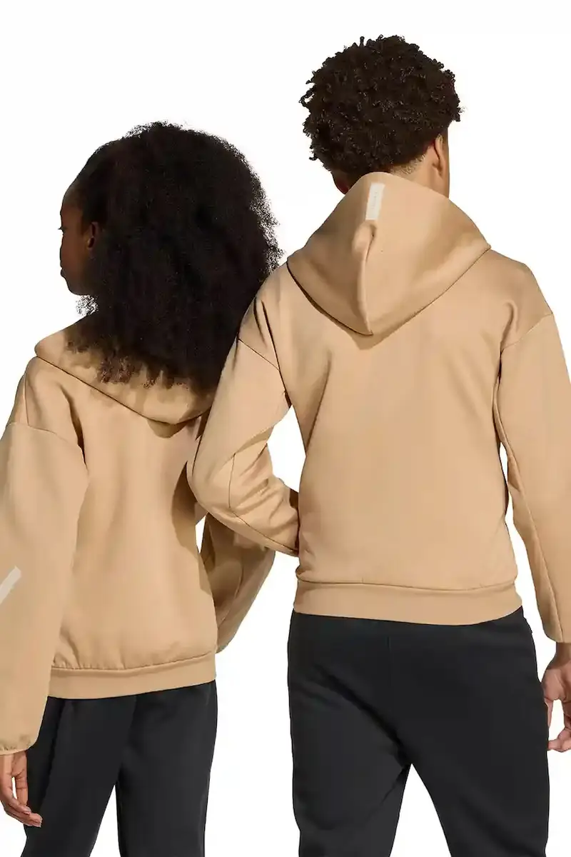 felpa per bambini colore marrone con cappuccio JW4004 miniatura 5