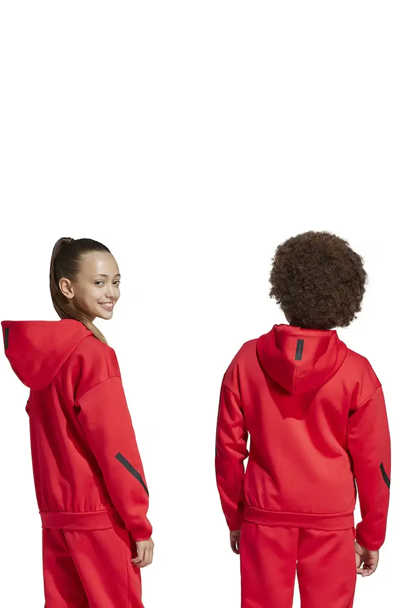 felpa per bambini colore rosso con cappuccio JC7580 miniatura 5