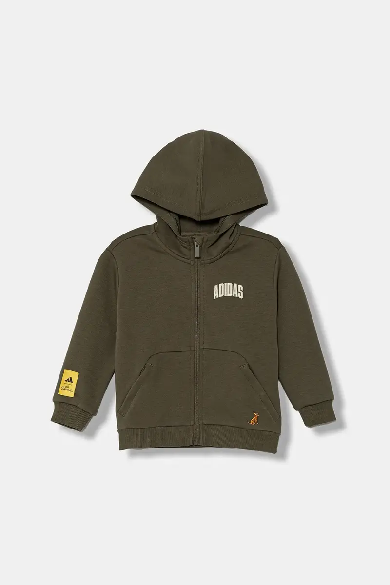 felpa per bambini colore verde con cappuccio JL9198 miniatura 2