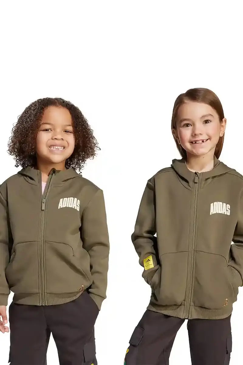 felpa per bambini colore verde con cappuccio JL9198