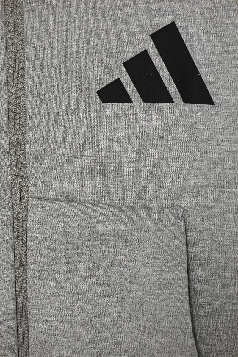 felpa per bambini J Z.N.E.FZ colore grigio con cappuccio JI7548 miniatura 4