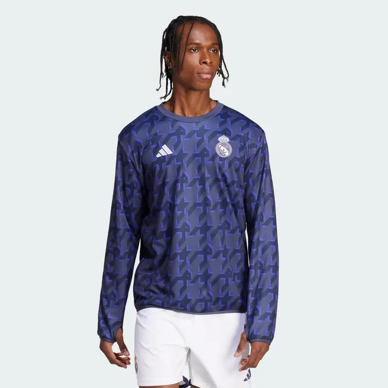 Felpa Pre-Match Warm Real Madrid | Adidas Blu navy