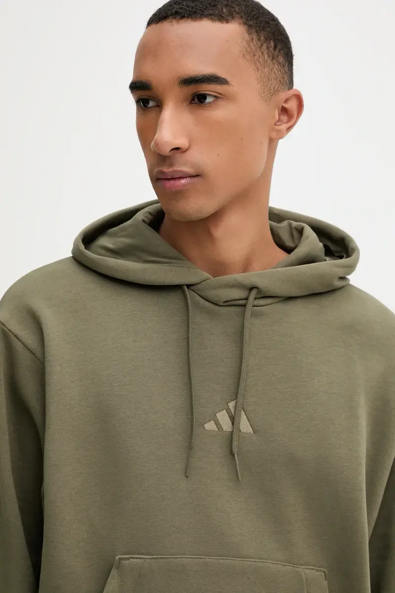 felpa Seasonal AOP uomo colore verde con cappuccio JM1723 miniatura 4