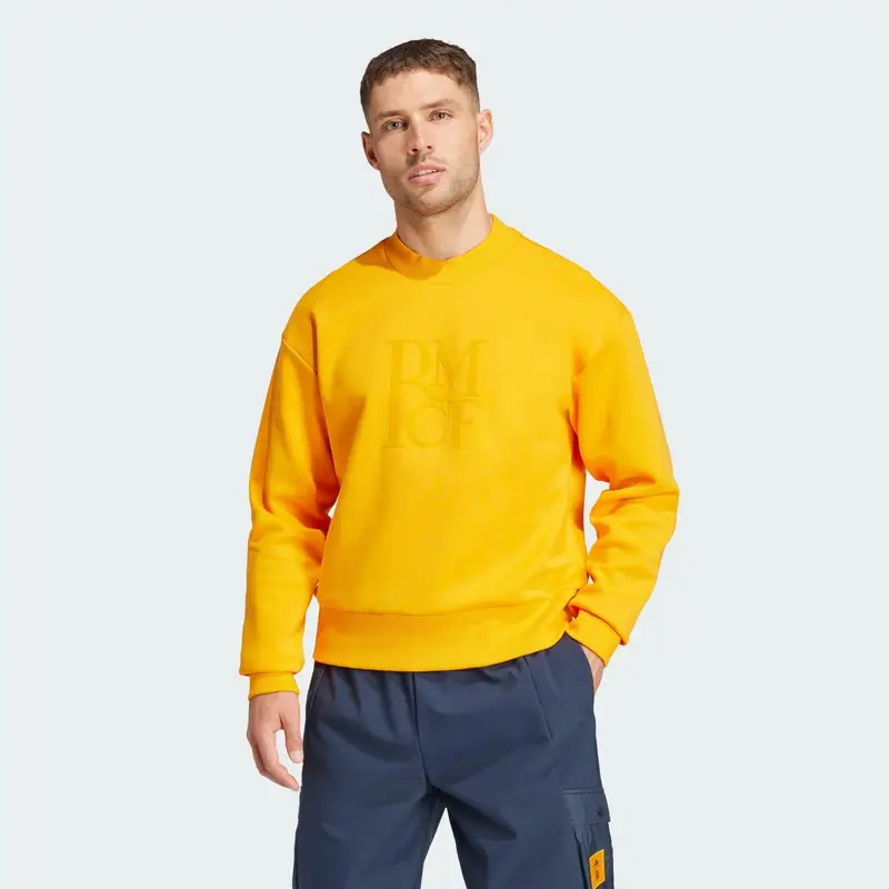 Felpa Seasonal Doubleknit Crewneck Real Madrid | Adidas Arancione