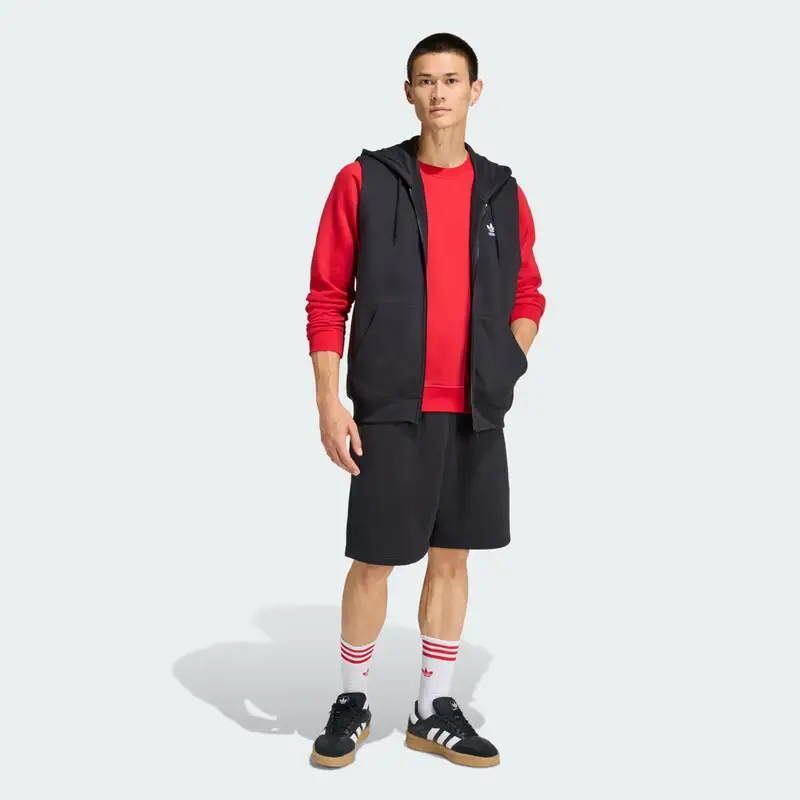 Felpa senza maniche Trefoil Essentials Black miniatura 3