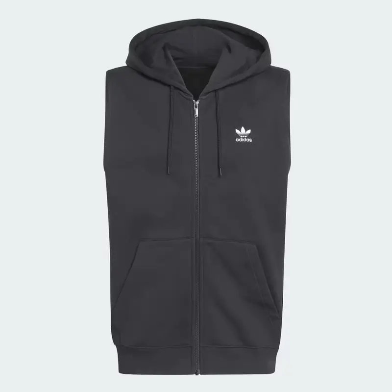 Felpa senza maniche Trefoil Essentials Black miniatura 4