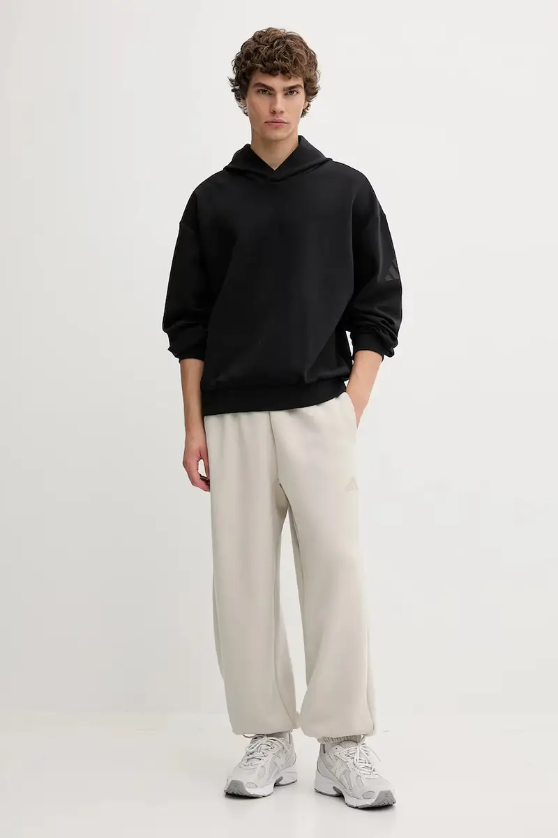 felpa Soft Lux uomo colore nero con cappuccio KB8085 miniatura 2