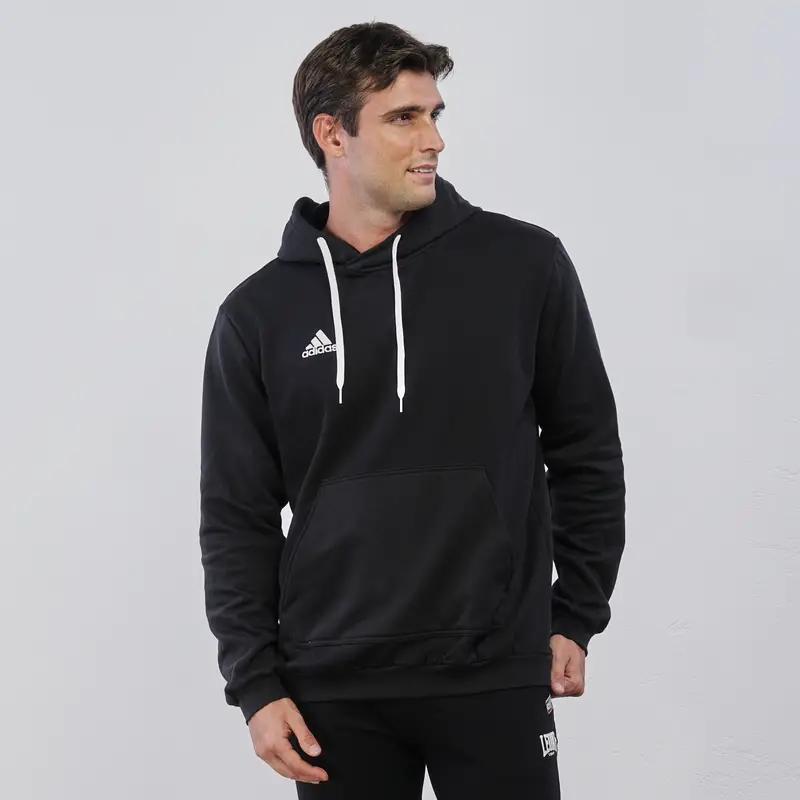 Felpa sportiva nera da uomo con logo