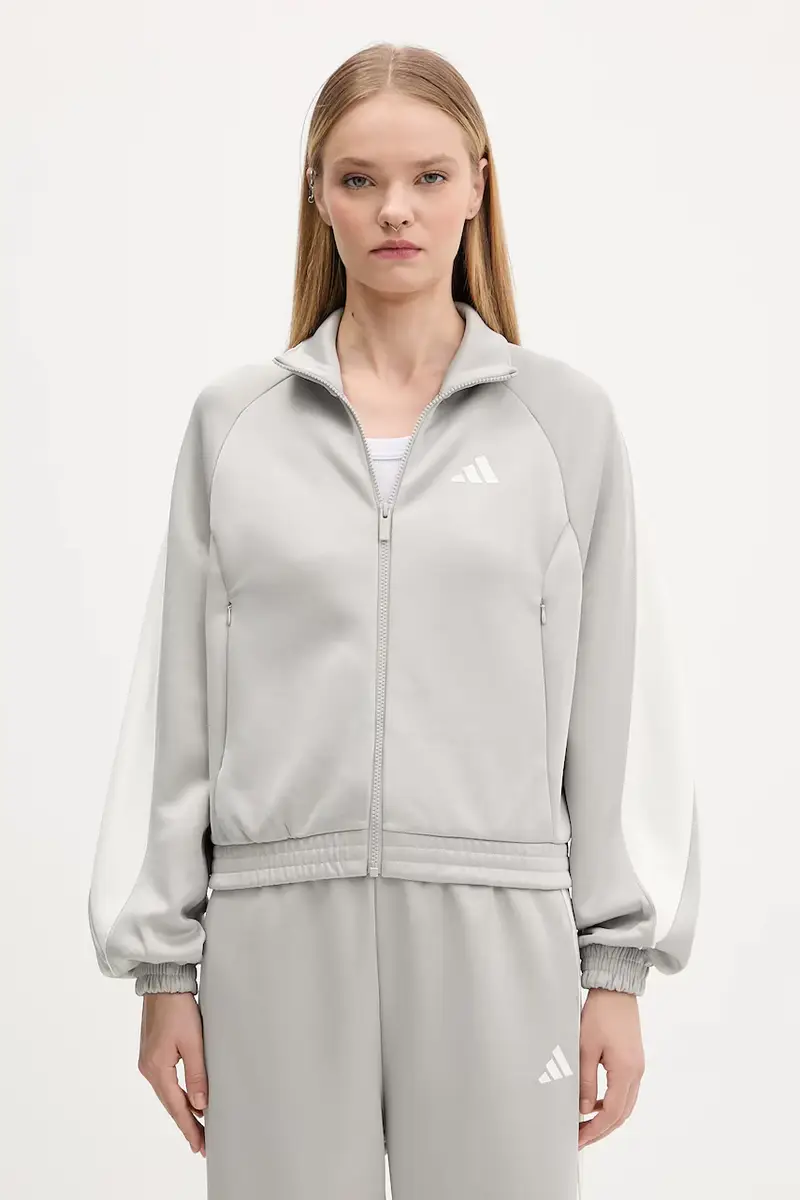 felpa Stadium donna colore grigio con applicazione KA6251