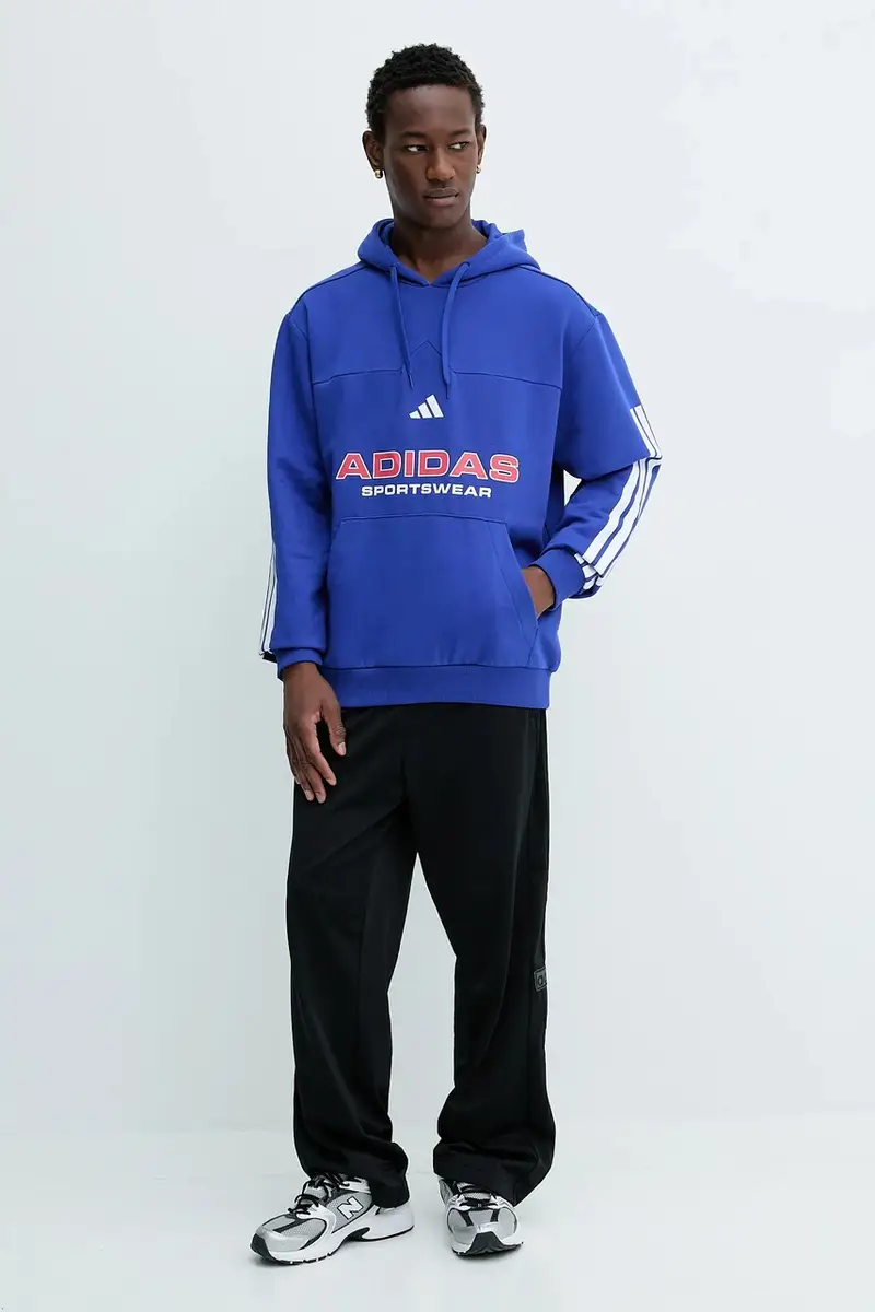 felpa Tiro uomo colore blu con cappuccio KB5573 miniatura 2